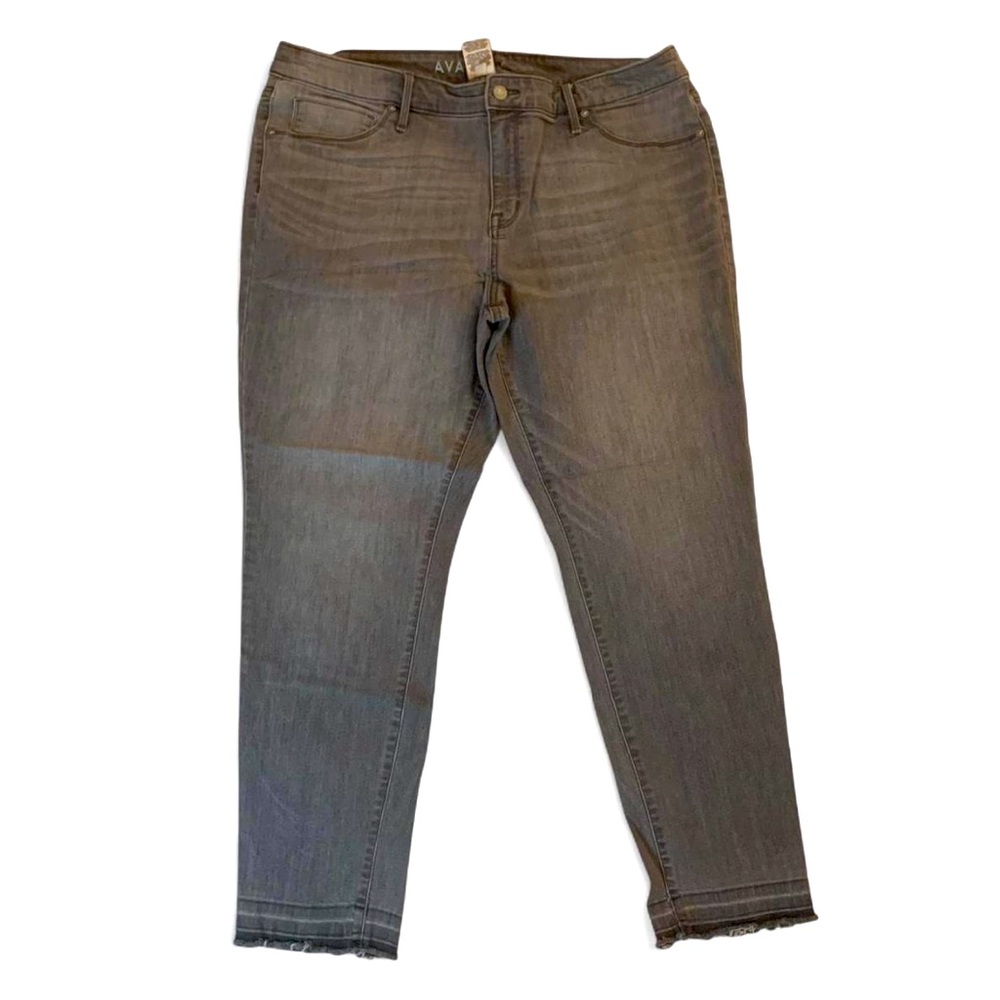 Ava & Viv Gray Ankle Cropped Jeans